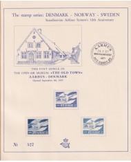 F-EX65023 DENMARK DANMARK 1961 OPEN AIR MUSEUM AARHUS SPECIAL CARDBOARD.