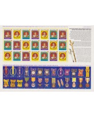 F-EX65040 MALAYSIA MNH 1999 INSTALLATION OF HEAD OF STATE MEDAL SPECIAL SHEET.