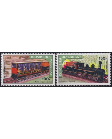 F-EX63409 MADAGASCAR MNH 1973 RAILROAD TRAIN RAILWAYS LOCOMOTIVE FERROCARRIL.