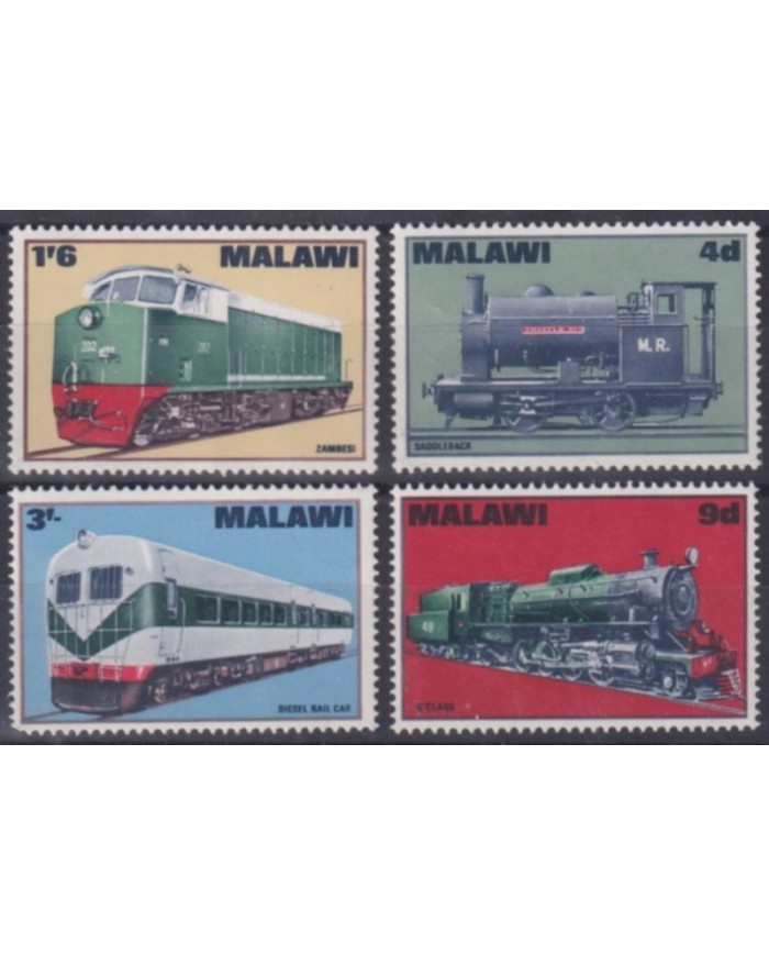 F-EX63412 MALAWI MNH 1968 ELECTRIC RAILROAD TRAIN RAILWAYS LOCOMOTIVE FERROCARRIL