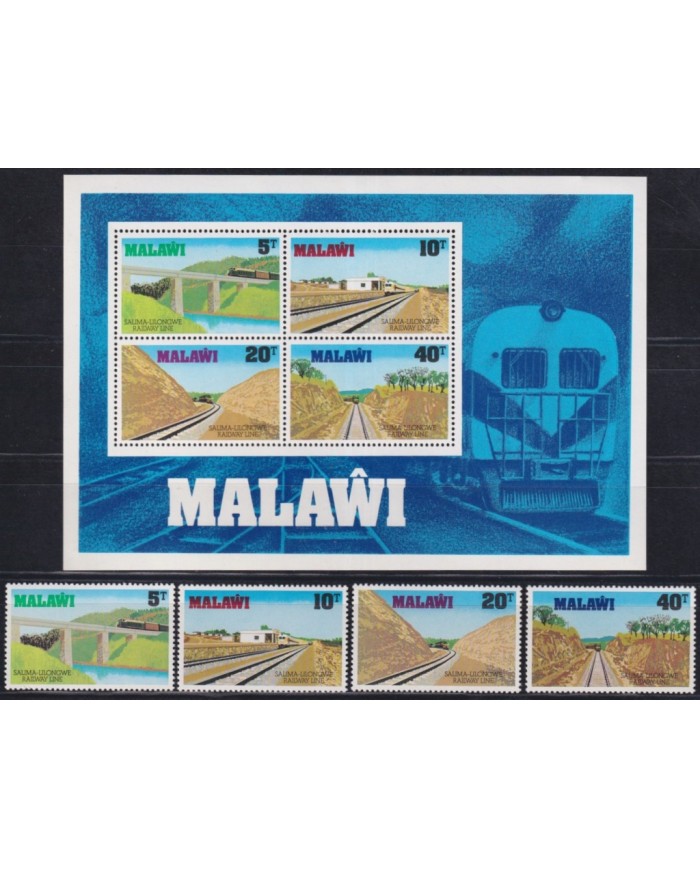 F-EX62870 MALAWI MNH 1979 RAILROAD TRAIN RAILWAYS LOCOMOTIVE FERROCARRIL.