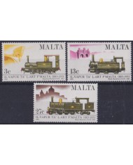 F-EX63550 MALTA MNH 1983 RAILROAD TRAIN RAILWAYS LOCOMOTIVE FERROCARRIL