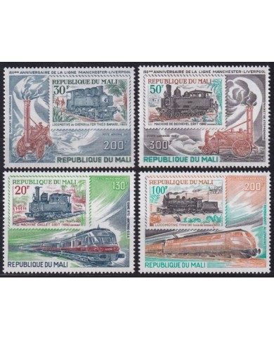 F-EX63431 MALI MNH 1980 RAILROAD TRAIN RAILWAYS LOCOMOTIVE FERROCARRIL.