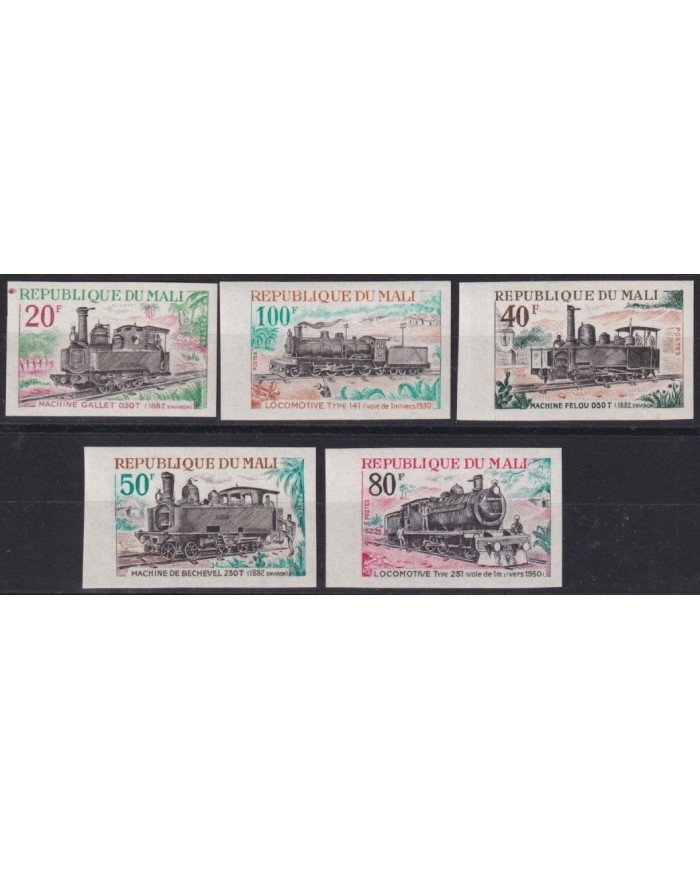 F-EX63417 MALI MNH 1972 IMPERF RAILROAD TRAIN RAILWAYS LOCOMOTIVE FERROCARRIL