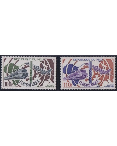 F-EX63962 MALI MNH 1974 EUROPE AFRIQUE AIRMAIL AVION RAILROAD TRAIN RAILWAYS LOCOMOTIVE FERROCARRIL