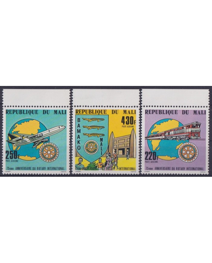 F-EX63963 MALI MNH 1980 ROTARY CLUB AVION RAILROAD TRAIN RAILWAYS LOCOMOTIVE FERROCARRIL
