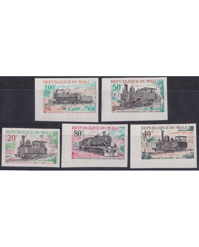 F-EX63967 MALI MNH 1972 IMPERF RAILROAD TRAIN RAILWAYS LOCOMOTIVE FERROCARRIL