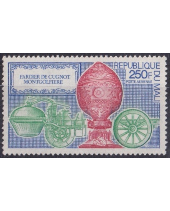 F-EX63968 MALI MNH 1972 MONTGOLFIERE GLOBE RAILROAD TRAIN RAILWAYS LOCOMOTIVE FERROCARRIL
