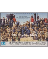 F-EX61928 MAN IS UK ENGLAND MNH 19972 TRANSCONTINENTAL RAILROAD TRAIN RAILWAYS LOCOMOTIVE FERROCARRIL