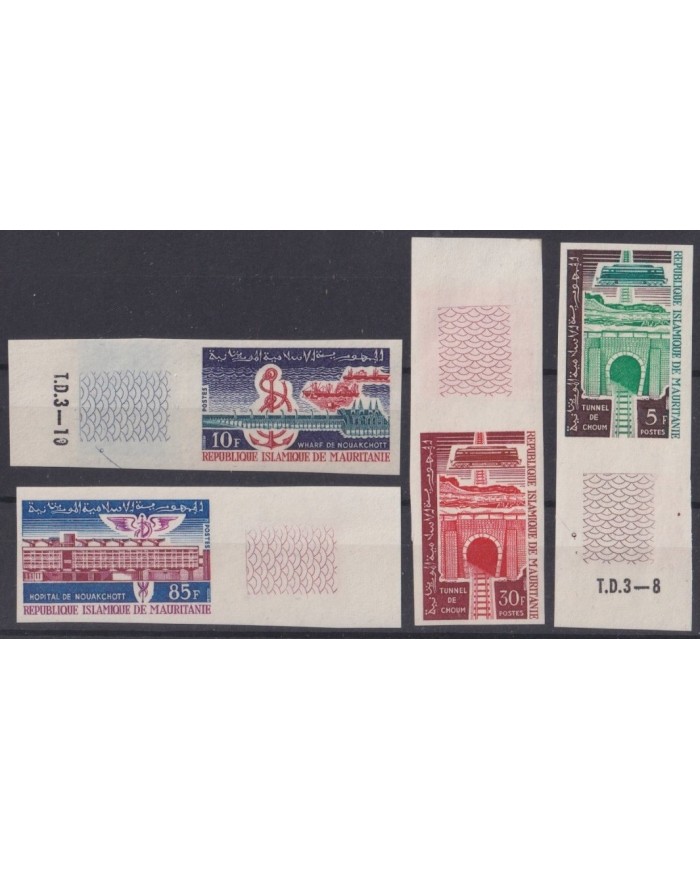 F-EX63964 MAURITANIA MNH 1965 IMPERF DEVELOPMENT TUNNEL RAILROAD TRAIN RAILWAYS LOCOMOTIVE FERROCARRIL