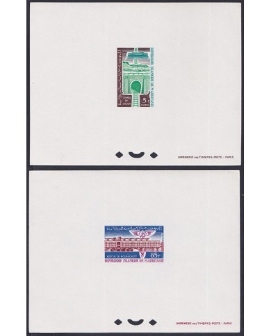 F-EX62894 MAURITANIA MNH 1965 DELUXE PROOF DEVELOPMENT TUNNEL RAILROAD TRAIN RAILWAYS LOCOMOTIVE FERROCARRIL