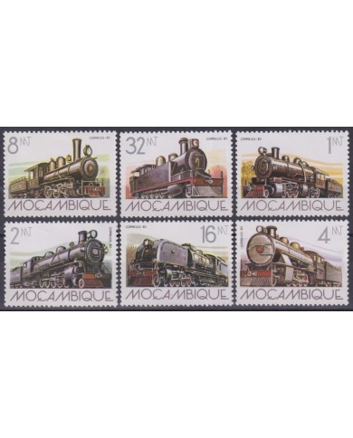 F-EX63426 MOZAMBIQUE MNH 1983 RAILROAD TRAIN RAILWAYS LOCOMOTIVE FERROCARRIL
