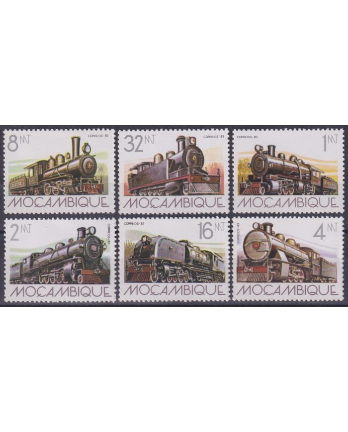 F-EX63426 MOZAMBIQUE MNH 1983 RAILROAD TRAIN RAILWAYS LOCOMOTIVE FERROCARRIL