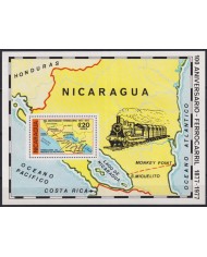 F-EX63605 NICARAGUA MNH 1978 RAILROAD TRAIN RAILWAYS LOCOMOTIVE FERROCARRIL