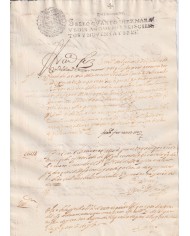 1696-PS-1 ESPAÑA SPAIN 1696 SEALLED PAPER REVENUE. SELLO 4º.