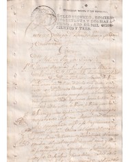 1803-PS-12 ESPAÑA SPAIN 1803 SEALLED PAPER REVENUE. SELLO 2º.