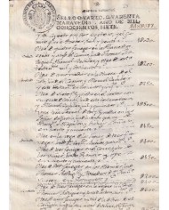 1807-PS-11 ESPAÑA SPAIN 1807 SEALLED PAPER REVENUE. SELLO 4º.