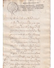 1816-PS-60 ESPAÑA SPAIN 1816 SEALLED PAPER REVENUE. SELLO 2º.