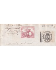 1882-PS-19 ESPAÑA SPAIN 1882 SEALLED PAPER REVENUE OVERPRINTED. 9º + POLIZAS 11º.