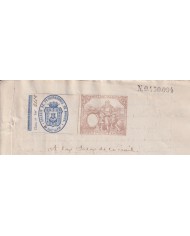 1887-PS-16 ESPAÑA SPAIN 1887 SEALLED PAPER REVENUE. SELLO 9º + BURGOS LAWYER.