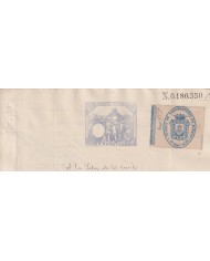 1889-PS-12 ESPAÑA SPAIN 1889 SEALLED PAPER REVENUE. SELLO 5º + BURGOS LAWYER.