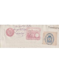 1895-PS-12 ESPAÑA SPAIN 1895 SEALLED PAPER REVENUE OVERPRINTED. 8º + POLIZAS 11º.