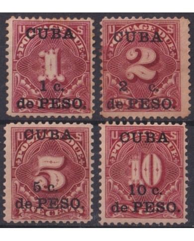 1899-761 CUBA US OCCUPATION 1899 POSTAGE DUE ORIGINAL GUM.