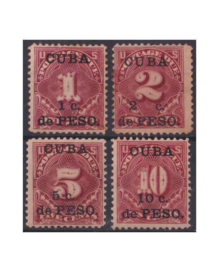1899-761 CUBA US OCCUPATION 1899 POSTAGE DUE ORIGINAL GUM.