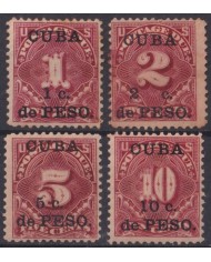 1899-761 CUBA US OCCUPATION 1899 POSTAGE DUE ORIGINAL GUM.