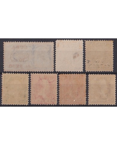 1899-764 CUBA US OCCUPATION 1899 US OVERPRINTED SET 1c-10c SPECIAL DELIVERY ORIGINAL GUM & WITHOUT GUM.