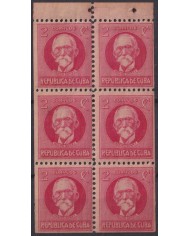 1917-446 CUBA REPUBLICA 1917 2c (215c) MAXIMO GOMEZ BOOKLED MNH.