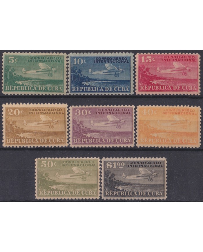 1930-115 CUBA REPUBLICA 1930 MLH INTERNATIONAL AIRMAIL SERVICE AVION AIRPLANE ORIGINAL GUM.