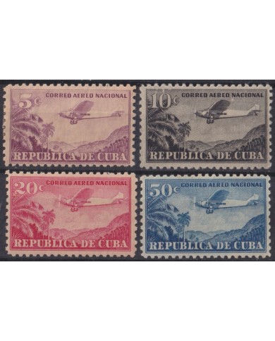 1931-73 CUBA REPUBLICA 1930 NATIONAL AIRMAIL SERVICE AVION AIRPLANE ORIGINAL GUM