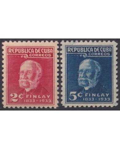 1934-172 CUBA REPUBLICA 1934 MLH CARLOS J FINLAY YELLOW FEVER HEALTH MEDICINE ORIGINAL GUM.