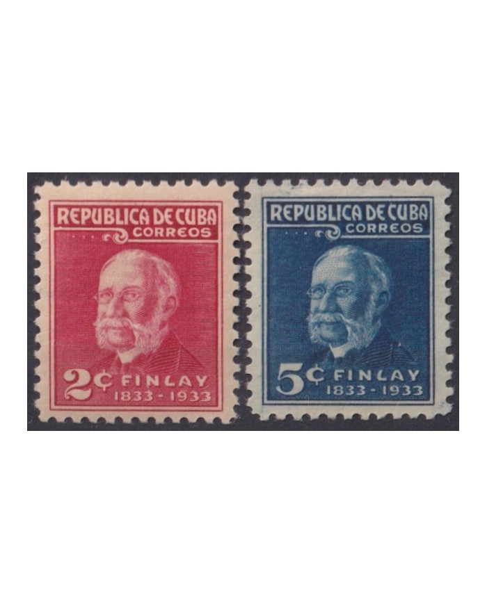 1934-172 CUBA REPUBLICA 1934 MLH CARLOS J FINLAY YELLOW FEVER HEALTH MEDICINE ORIGINAL GUM.
