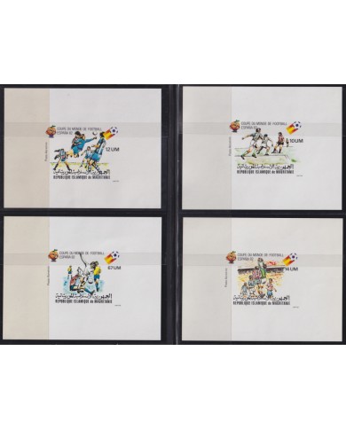 F-EX49402 MAURITANIE MNH 1981 IMPERF SET CHAMPIONSHIP CUP SOCCER FOOTBALL.