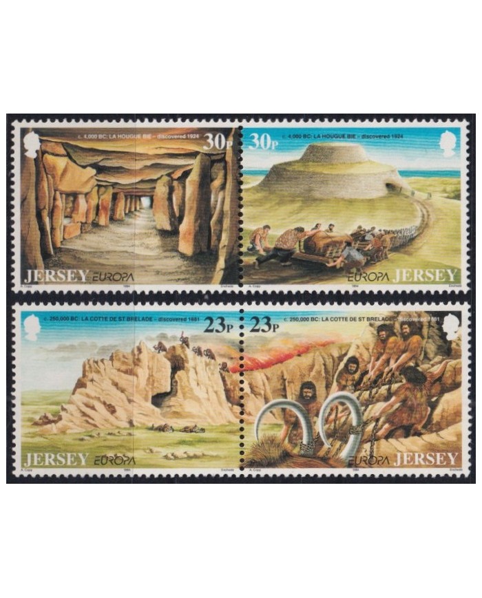 F-EX65180 JERSEY UK GREAT BRITAIN MNH 1994 EUROPA ARCHEOLOGY.