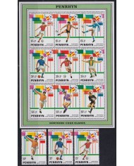 F-EX63626 PENRHYN MNH 1982 SPAIN SOCCER FUTBOL FOOTBALL CHAMPIONSHIP.