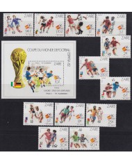 F-EX63629 ZAIRE MNH 1982 SHEET SPAIN SOCCER WORLD CUP FUTBOL.