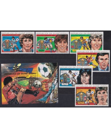 F-EX63635 GUINEA BISSAU GUINEE MNH 1982 WORLD CHAMPIONSHIP SOCCER FOOTBALL.