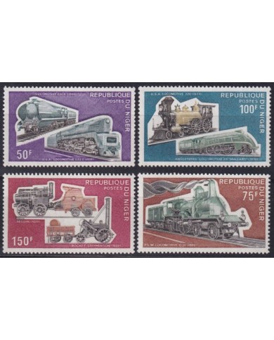 F-EX63443 NIGER MNH 1974 RAILROAD TRAIN RAILWAYS LOCOMOTIVE FERROCARRIL.