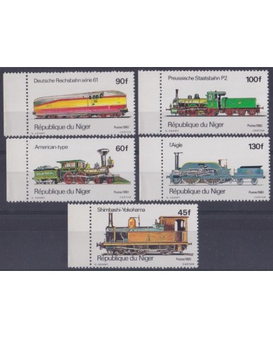 F-EX63974 NIGER MNH 1980 RAILROAD TRAIN RAILWAYS LOCOMOTIVE FERROCARRIL.