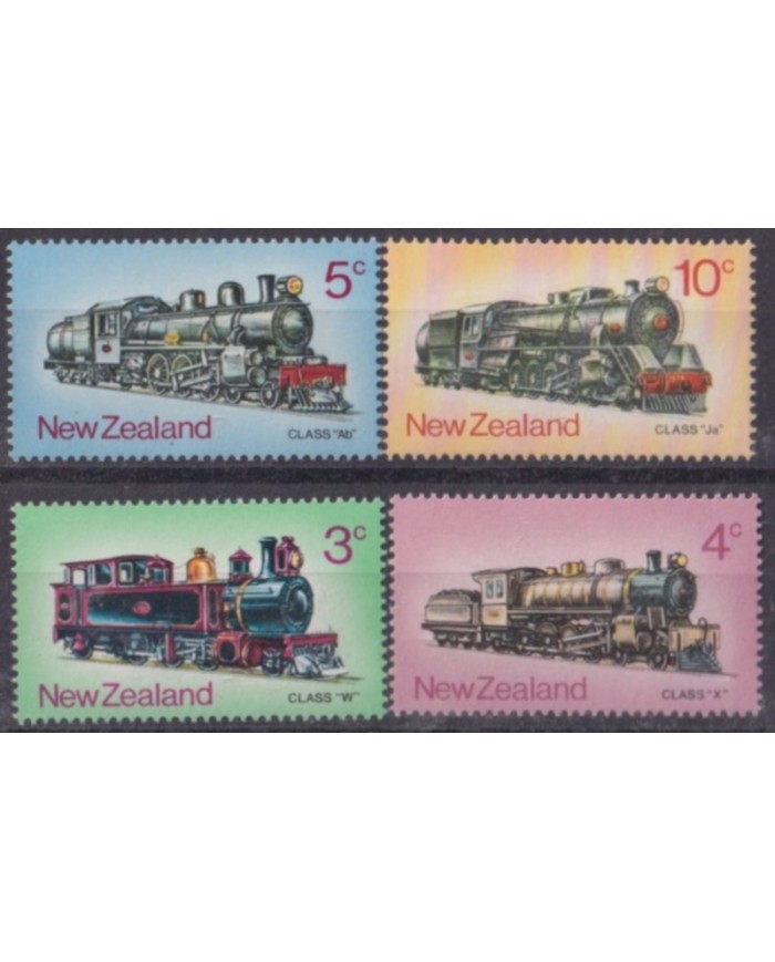F-EX63451 NEW ZEALAND MNH 1973 RAILROAD TRAIN RAILWAYS LOCOMOTIVE FERROCARRIL.