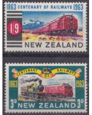 F-EX63452 NEW ZEALAND MNH 1963 RAILROAD TRAIN RAILWAYS LOCOMOTIVE FERROCARRIL.