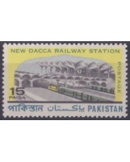 F-EX63454 PAKISTAN MNH 1969 NEW DACCA RAILWAYS RAILROAD TRAIN LOCOMOTIVE.