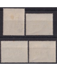 F-EX63457 PERU MH 1949 AIRMAIL OVERPRINT CONDOR BIRD & RAILROAD TRAIN LOCOMOTIVE.