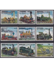 F-EX63467 PARAGUAY MNH RAILROAD TRAIN RAILWAYS LOCOMOTIVE FERROCARRIL.