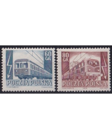 F-EX63983 POLAND MNH 1952 RAILROAD TRAIN RAILWAYS LOCOMOTIVE FERROCARRIL.