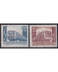 F-EX63983 POLAND MNH 1952 RAILROAD TRAIN RAILWAYS LOCOMOTIVE FERROCARRIL.