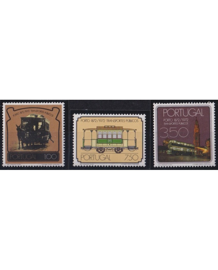 F-EX63978 PORTUGAL MNH 1973 CENT OPORTO TRANSPORT RAILROAD TRAIN RAILWAYS LOCOMOTIVE FERROCARRIL.